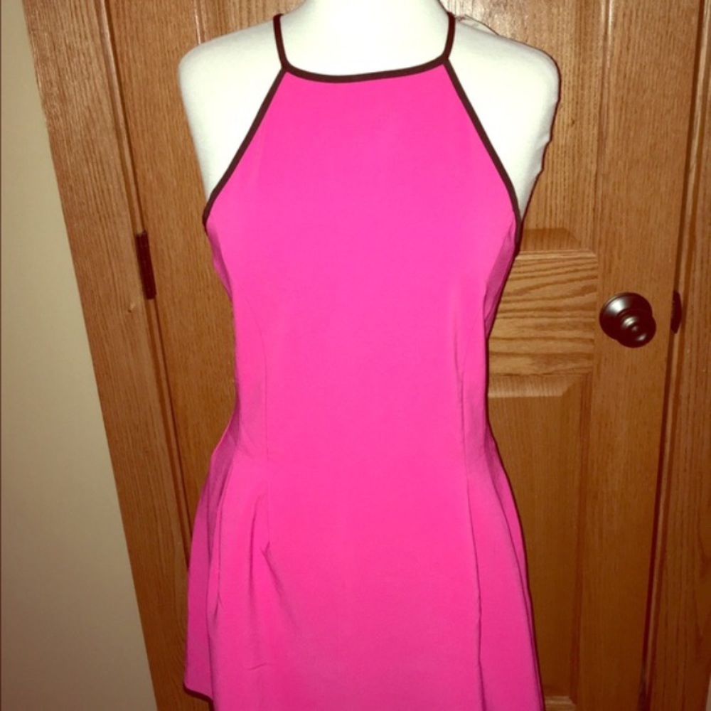 Hot pink dress